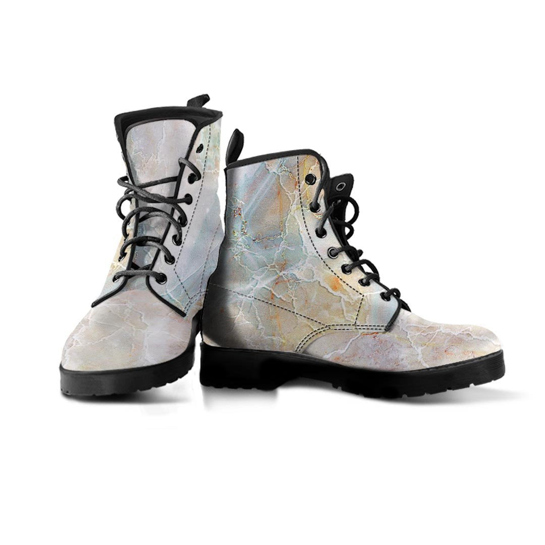 Natural Brown Marble Women's Boots-grizzshop