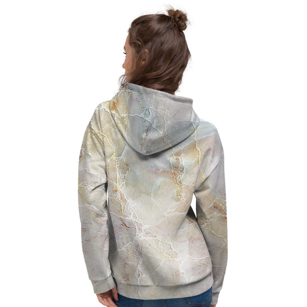 Natural Brown Marble Women's Hoodie-grizzshop