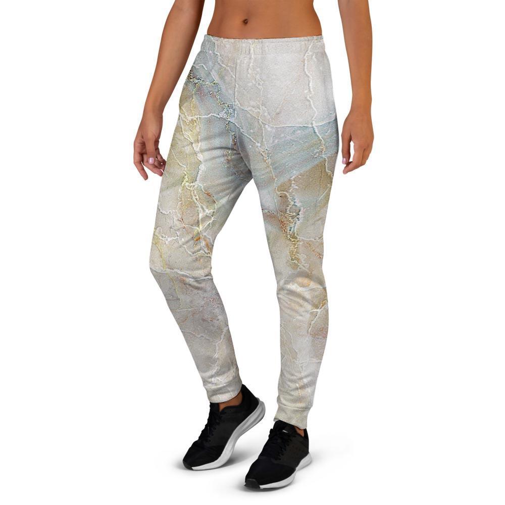 Natural Brown Marble Women's Joggers-grizzshop