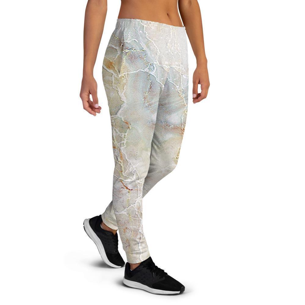 Natural Brown Marble Women's Joggers-grizzshop