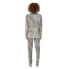 Natural Brown Marble Women's Pajamas-grizzshop