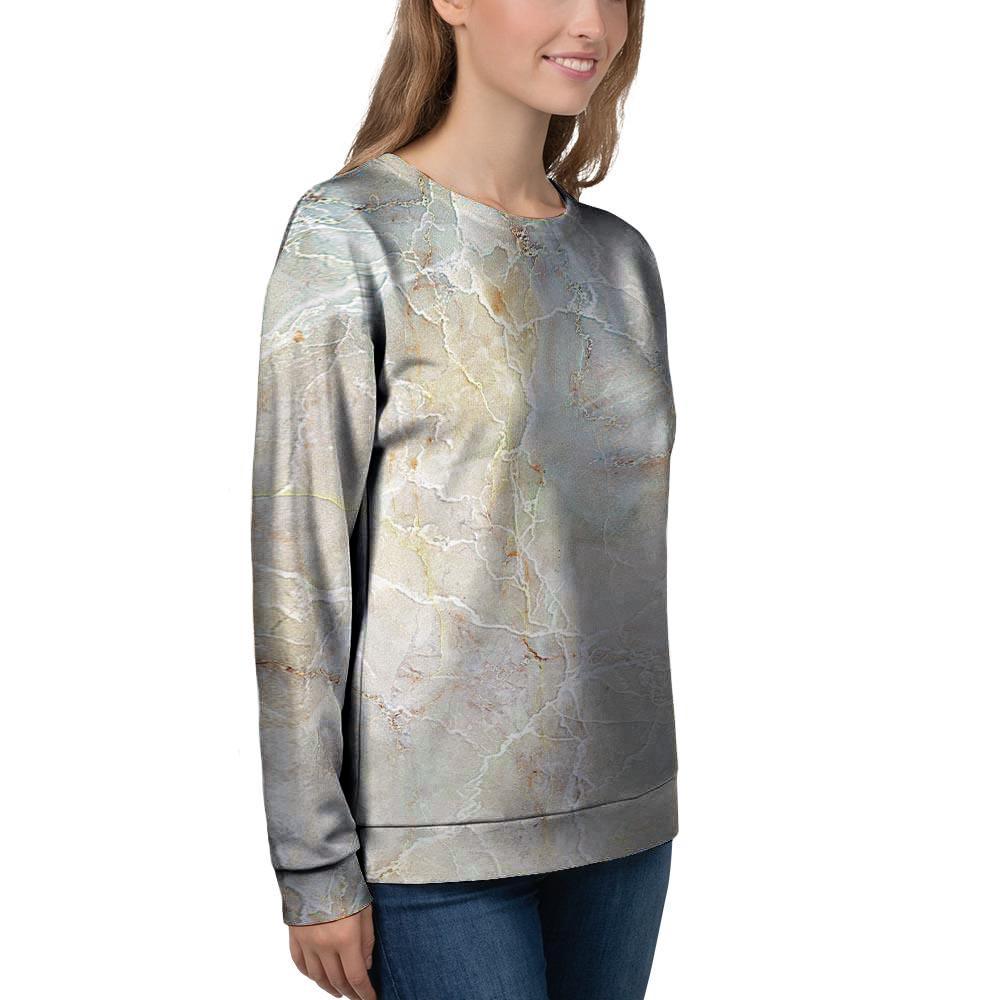 Natural Brown Marble Women's Sweatshirt-grizzshop