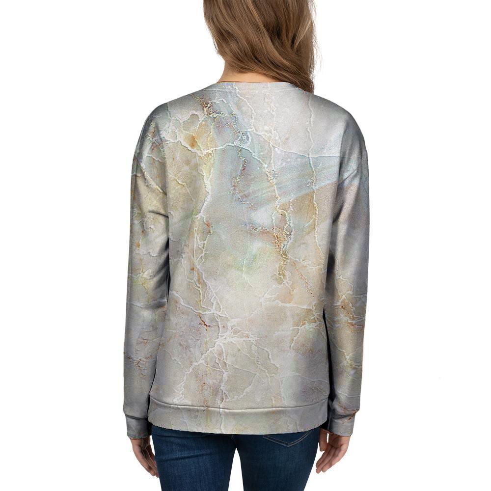 Natural Brown Marble Women's Sweatshirt-grizzshop