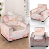 Natural Pink Marble Armchair Cover-grizzshop