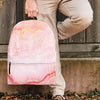 Natural Pink Marble Backpack-grizzshop