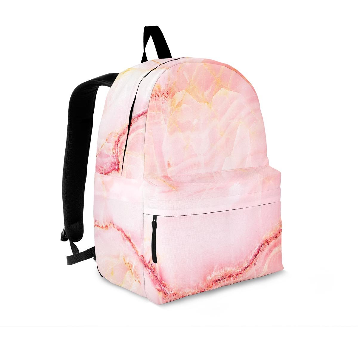 Natural Pink Marble Backpack-grizzshop