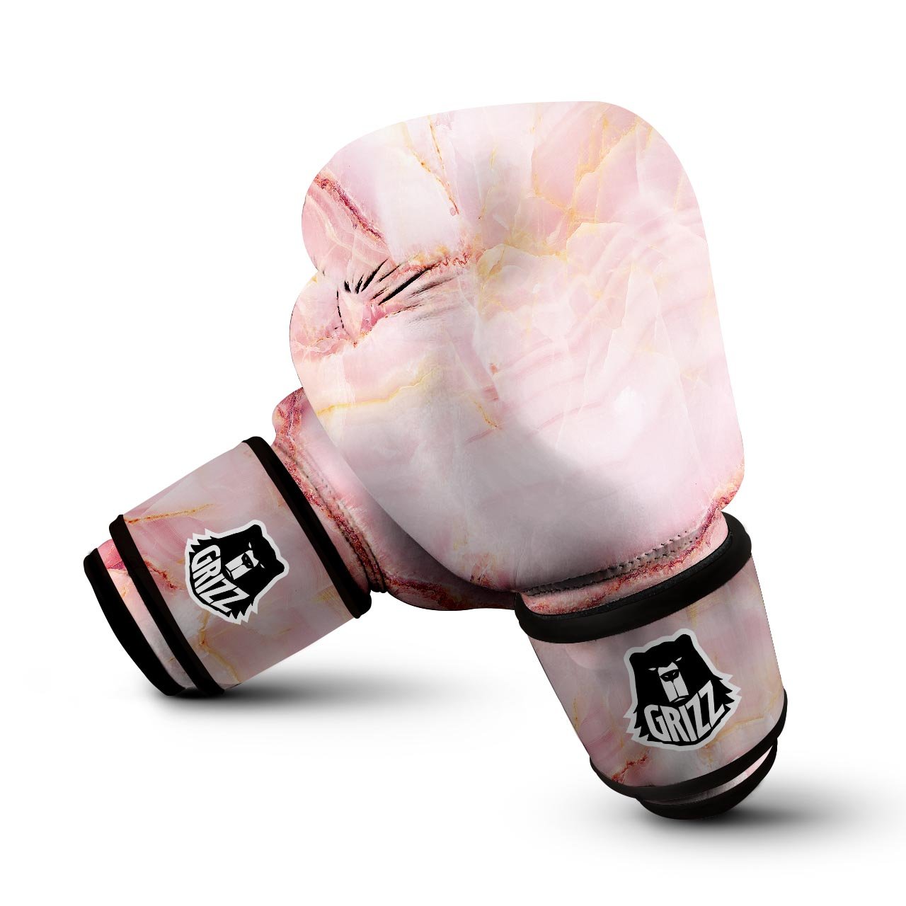 Natural Pink Marble Boxing Gloves-grizzshop