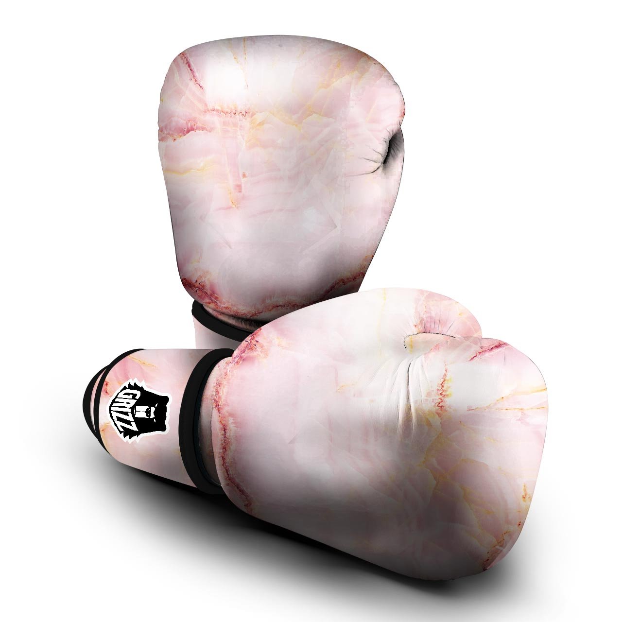 Natural Pink Marble Boxing Gloves-grizzshop