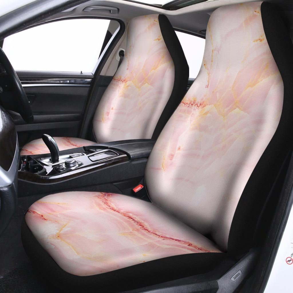 Natural Pink Marble Car Seat Covers-grizzshop