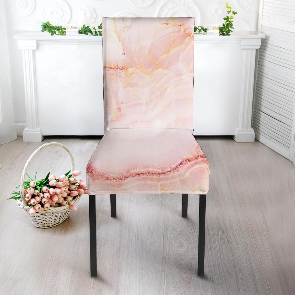 Natural Pink Marble Chair Cover-grizzshop