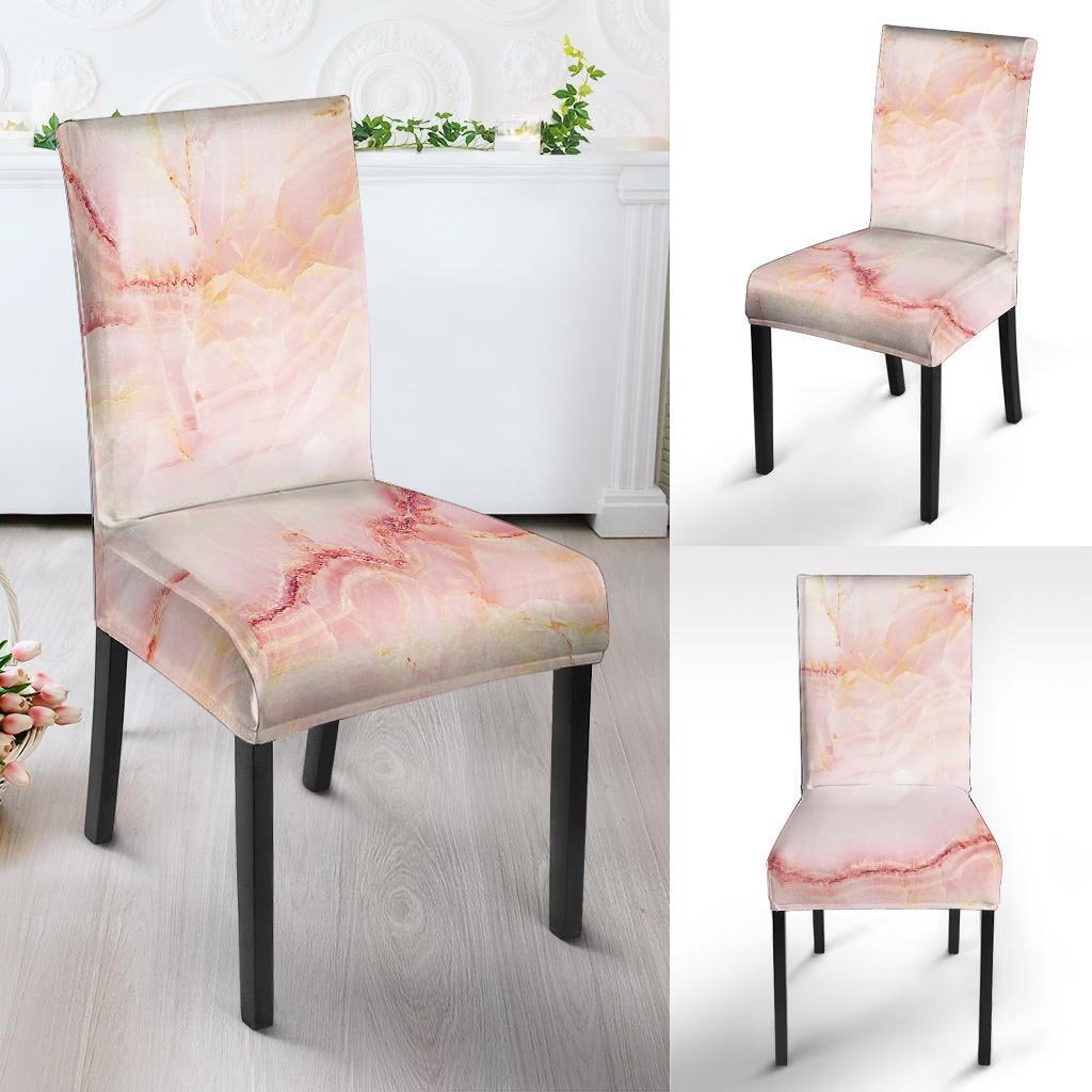Natural Pink Marble Chair Cover-grizzshop