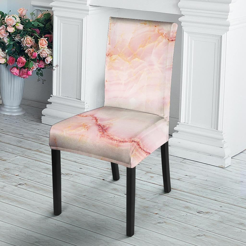 Natural Pink Marble Chair Cover-grizzshop