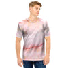 Natural Pink Marble Men T Shirt-grizzshop