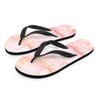 Natural Pink Marble Men's Flip Flops-grizzshop