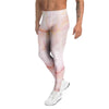 Natural Pink Marble Men's Leggings-grizzshop