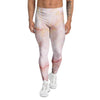 Natural Pink Marble Men's Leggings-grizzshop