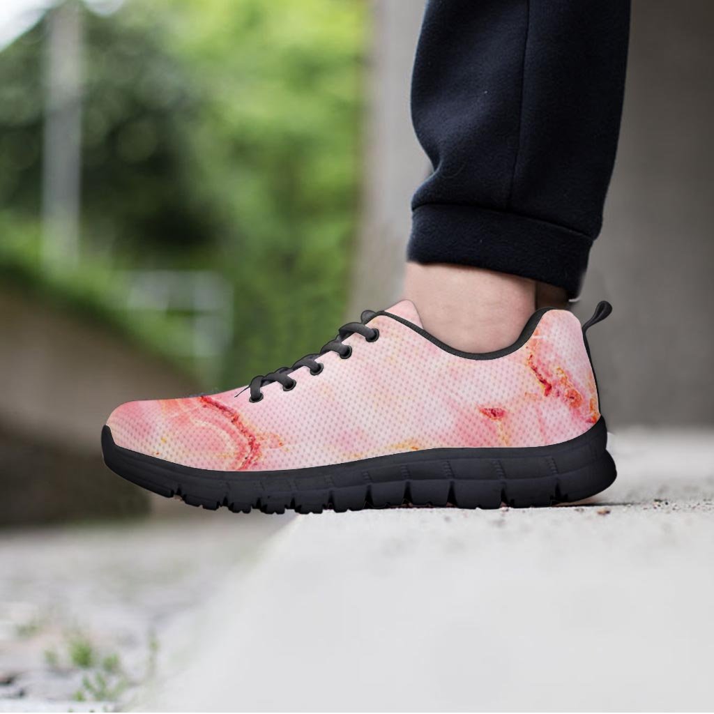 Natural Pink Marble Men's Sneakers-grizzshop