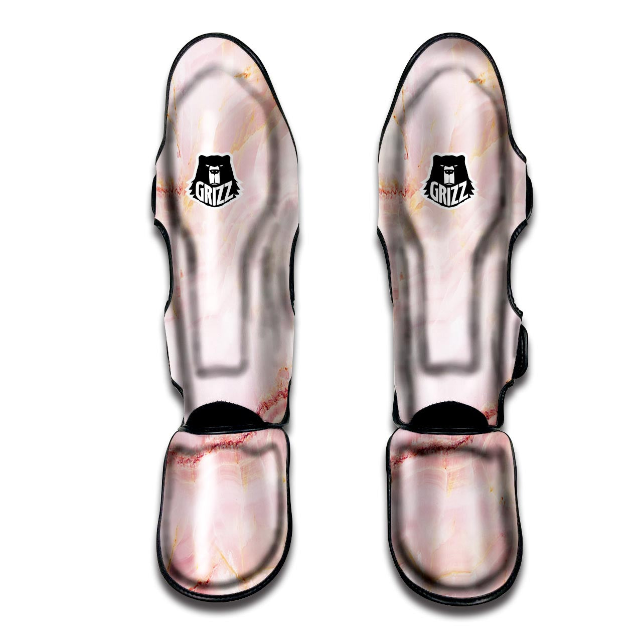 Natural Pink Marble Muay Thai Shin Guard-grizzshop