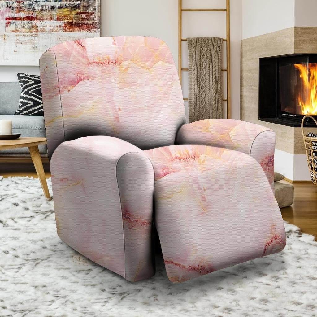 Natural Pink Marble Recliner Cover-grizzshop