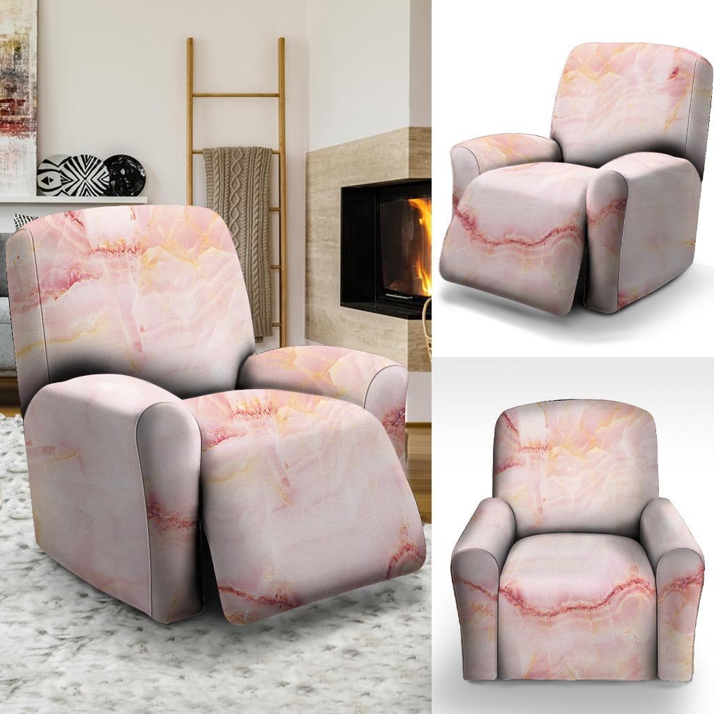 Natural Pink Marble Recliner Cover-grizzshop