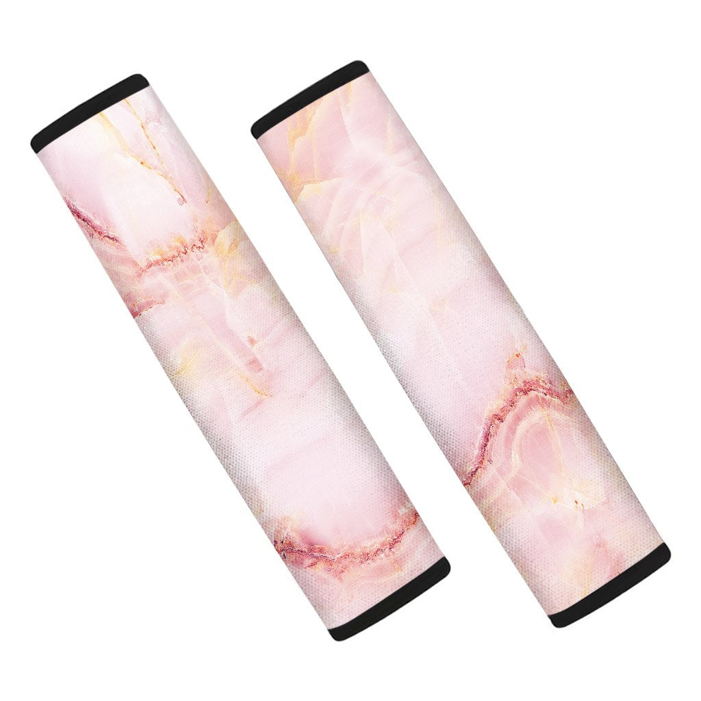 Natural Pink Marble Seat Belt Cover-grizzshop