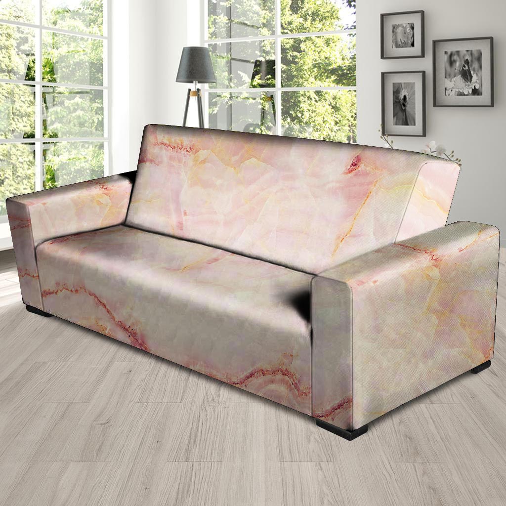 Natural Pink Marble Sofa Cover-grizzshop