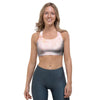 Natural Pink Marble Sports Bra-grizzshop