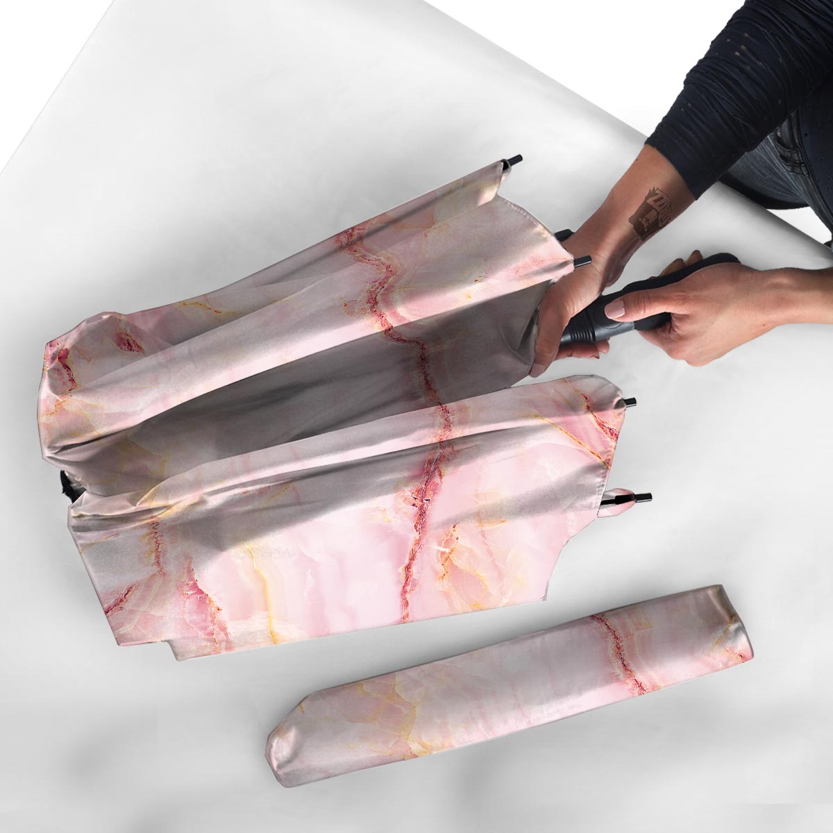 Natural Pink Marble Umbrella-grizzshop