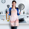 Natural Pink Marble Women's Apron-grizzshop