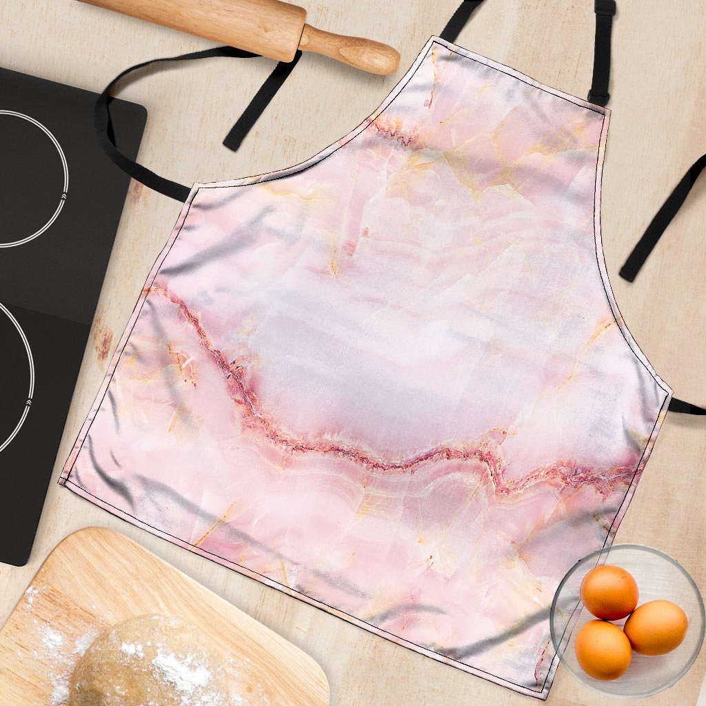 Natural Pink Marble Women's Apron-grizzshop