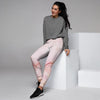 Natural Pink Marble Women's Joggers-grizzshop