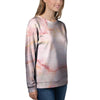 Natural Pink Marble Women's Sweatshirt-grizzshop