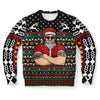 Naughty Santa Bouncer Ugly Christmas Sweater-grizzshop