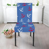 Nautical Anchor Pattern Print Chair Cover-grizzshop