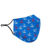 Nautical Anchor Pattern Print Face Mask-grizzshop