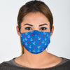 Nautical Anchor Pattern Print Face Mask-grizzshop