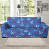 Nautical Anchor Pattern Print Sofa Covers-grizzshop