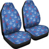 Nautical Anchor Pattern Print Universal Fit Car Seat Cover-grizzshop