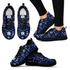 Nautical Anchor Print Pattern Black Sneaker Shoes For Men Women-grizzshop