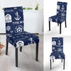 Nautical Anchor Print Pattern Chair Cover-grizzshop