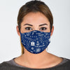 Nautical Anchor Print Pattern Face Mask-grizzshop