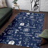 Nautical Anchor Print Pattern Floor Mat-grizzshop