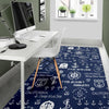 Nautical Anchor Print Pattern Floor Mat-grizzshop