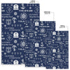 Nautical Anchor Print Pattern Floor Mat-grizzshop