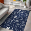 Nautical Anchor Print Pattern Floor Mat-grizzshop