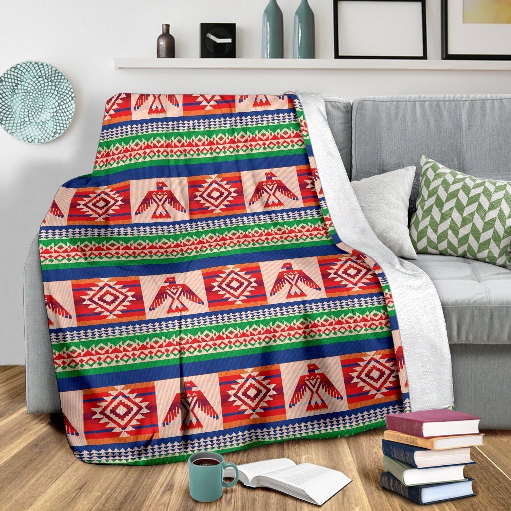 Navajo Aztec Tribal Native Indians American Print Blanket-grizzshop