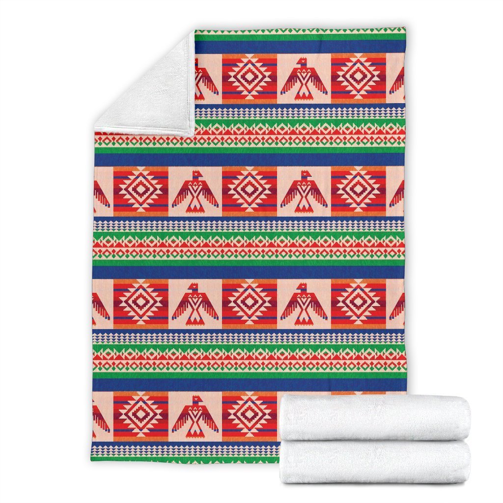 Navajo Aztec Tribal Native Indians American Print Blanket-grizzshop