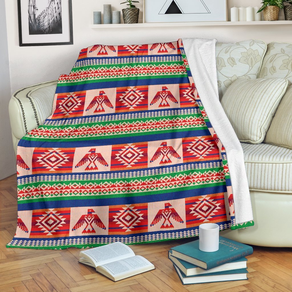 Navajo Aztec Tribal Native Indians American Print Blanket-grizzshop