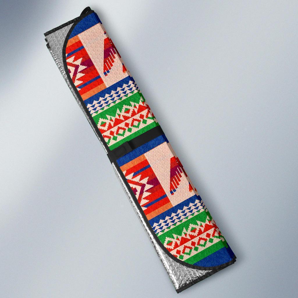 Navajo Aztec Tribal Native Indians American Print Car Sun Shade-grizzshop