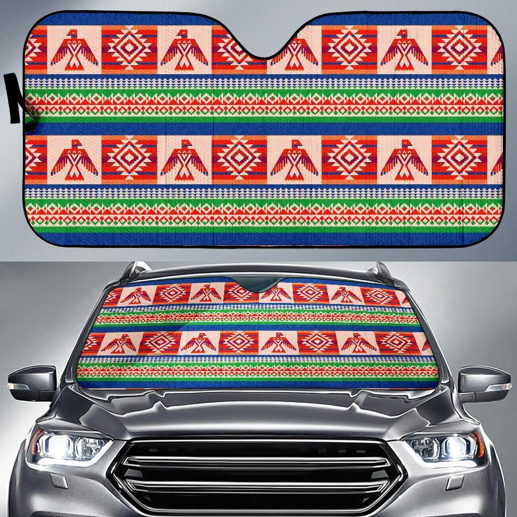 Navajo Aztec Tribal Native Indians American Print Car Sun Shade-grizzshop